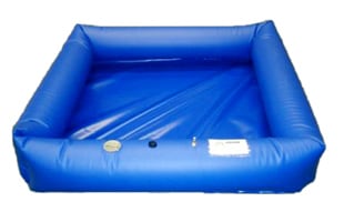 Lightweight Decontamination Pool with Inflatable Walls - Husky Air Wall ...